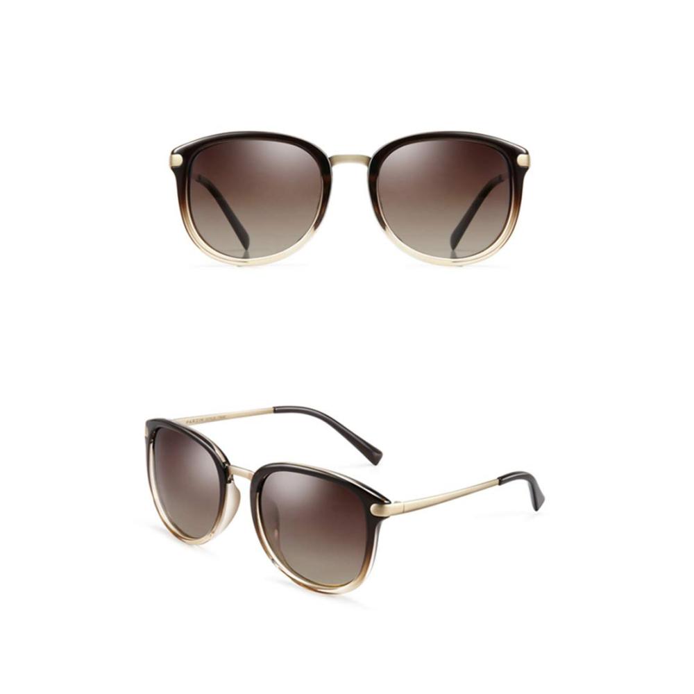 Entspiegelte Polarisierte Sonnenbrille - UV-Schutz Ultraleicht Runde Farbbrille für Sport Golf Baseball