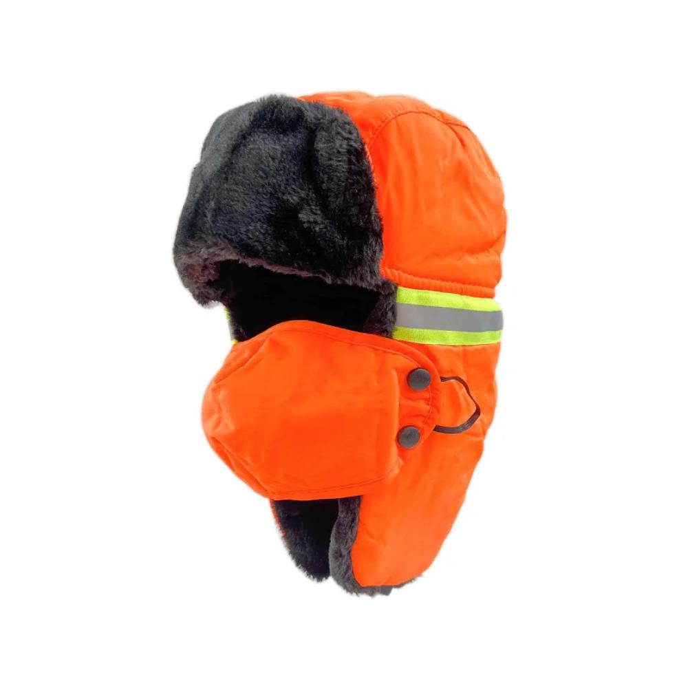 Fliegermütze Herbst Winter | Reflektierend Warm Winddicht | Ski Bomber Hut für Schnee Arbeit Radfahren | Verdickte Kopfbedeckung