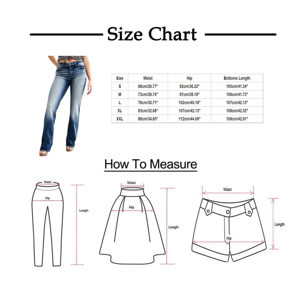 90er-Jahre Flare Jeans für Damen NHNKB Bootcut Hose mit mittlerer Taille - Stilvoll & Elegant von Bonprix