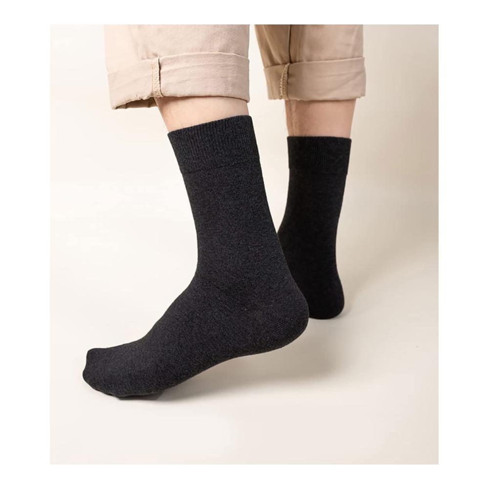 Herren Premium Baumwollsocken 6er-Pack Gr. 35-46 Business Casual und Sportsocken Lange Freizeitsocken mit Komfort-Bund - Unisex