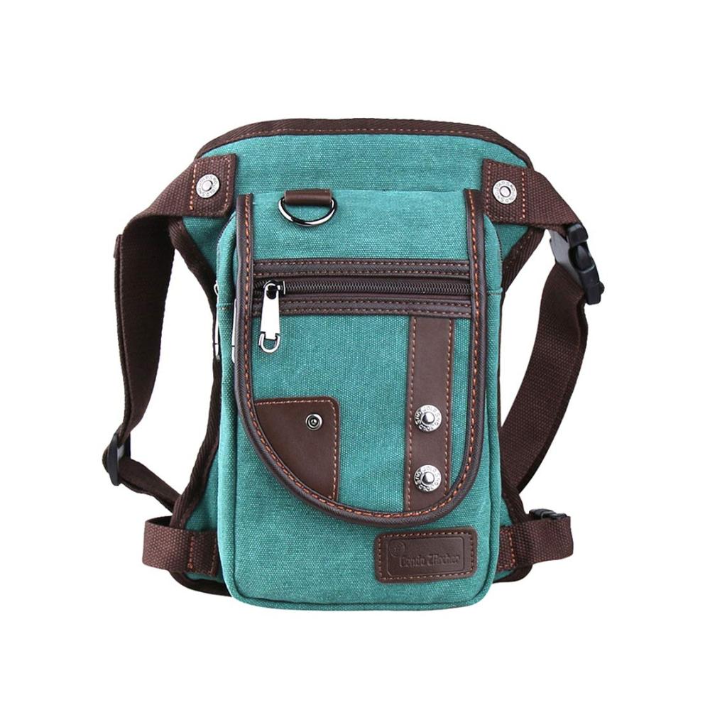 Modische Zenness Hüfttasche - Beintasche für Damen und Herren Klein und Praktisch Motorrad-Hip Bag in Blau