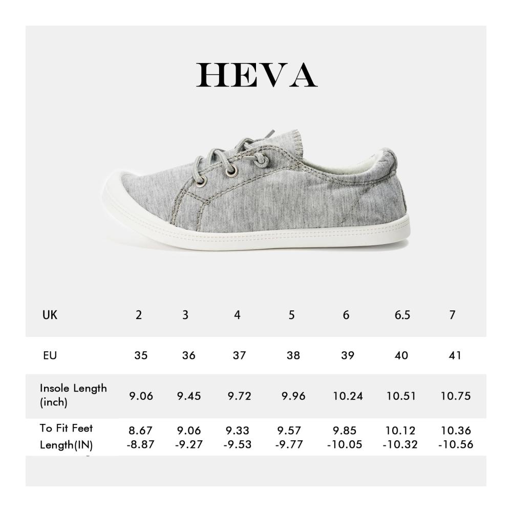 Canvas Slip-On Sneakers für Damen Bequeme Wanderschuhe mit HEVA-Style Mode und Komfort