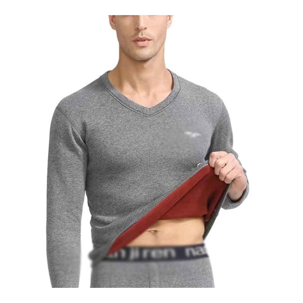 Winter-Thermo-Set für Herren Samtige BHVXW-Kleidung & Hose Dicke Thermounterwäsche Lange Winterbekleidung