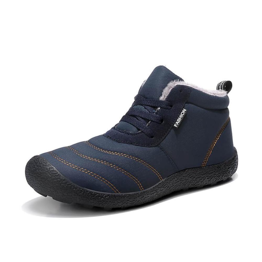 Wasserdichte Winterstiefel mit Gummisohle für Herren und Damen - Barfußschuhe für Traillauf und Wandern