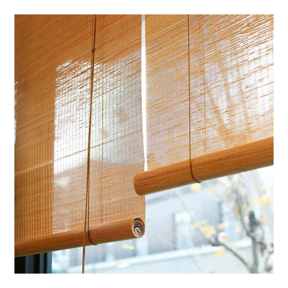 Bambus Rollo für Balkon und Pergola - Atmungsaktiver Sonnenschutz mit Lichtfilterung | Outdoor Sichtschutz und Beschattung für Fenster Türen und mehr (W170xH) - Sneaker Design