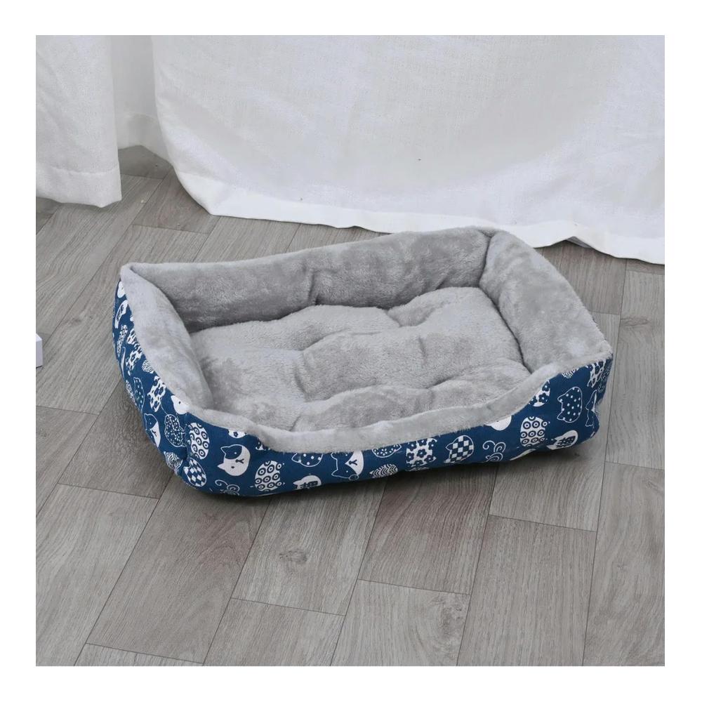Großes Hundebett - Komfortables Haustier-Nest für Hunde und Katzen - Strickmützen-Design Warmes Schlafmatratze für kleine bis mittelgroße Hunde Welpen und Kätzchen