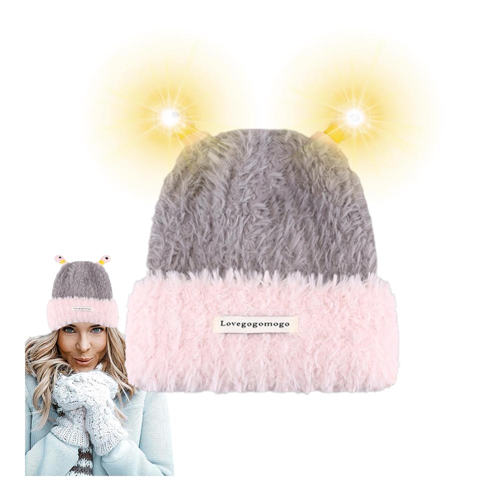 Leuchtende Cartoon-Tentakel Strickmütze – Lustige Wintermütze für Damen und Herren Ideal für Outdoor-Aktivitäten bei kaltem Wetter