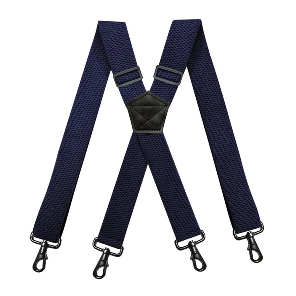 38mm Breite X-Form Hosenträger für Herren und Damen - Verstellbar Elastisch mit 4 starken drehbaren Haken