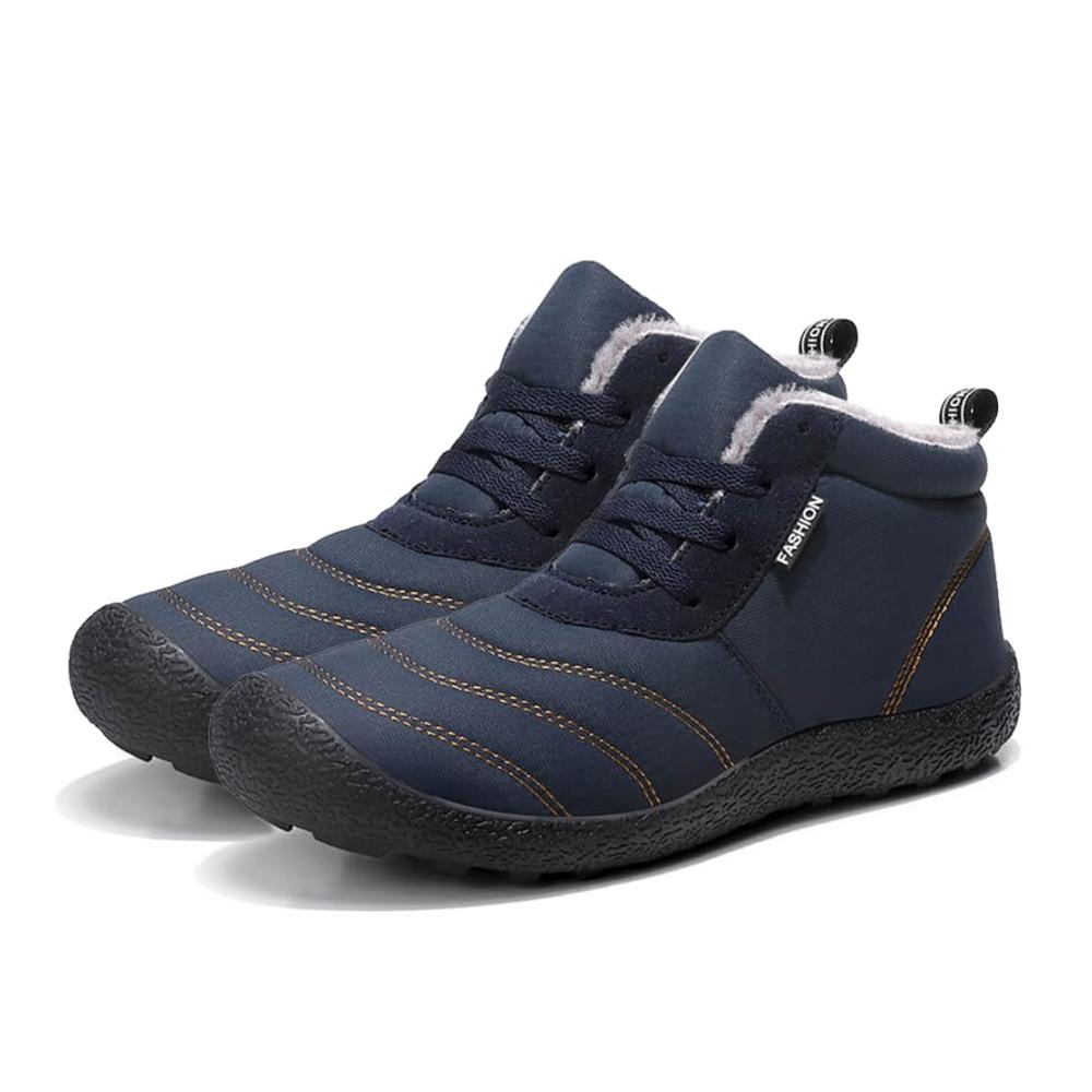 Wasserdichte Winterstiefel mit Gummisohle für Herren und Damen - Barfußschuhe für Traillauf und Wandern