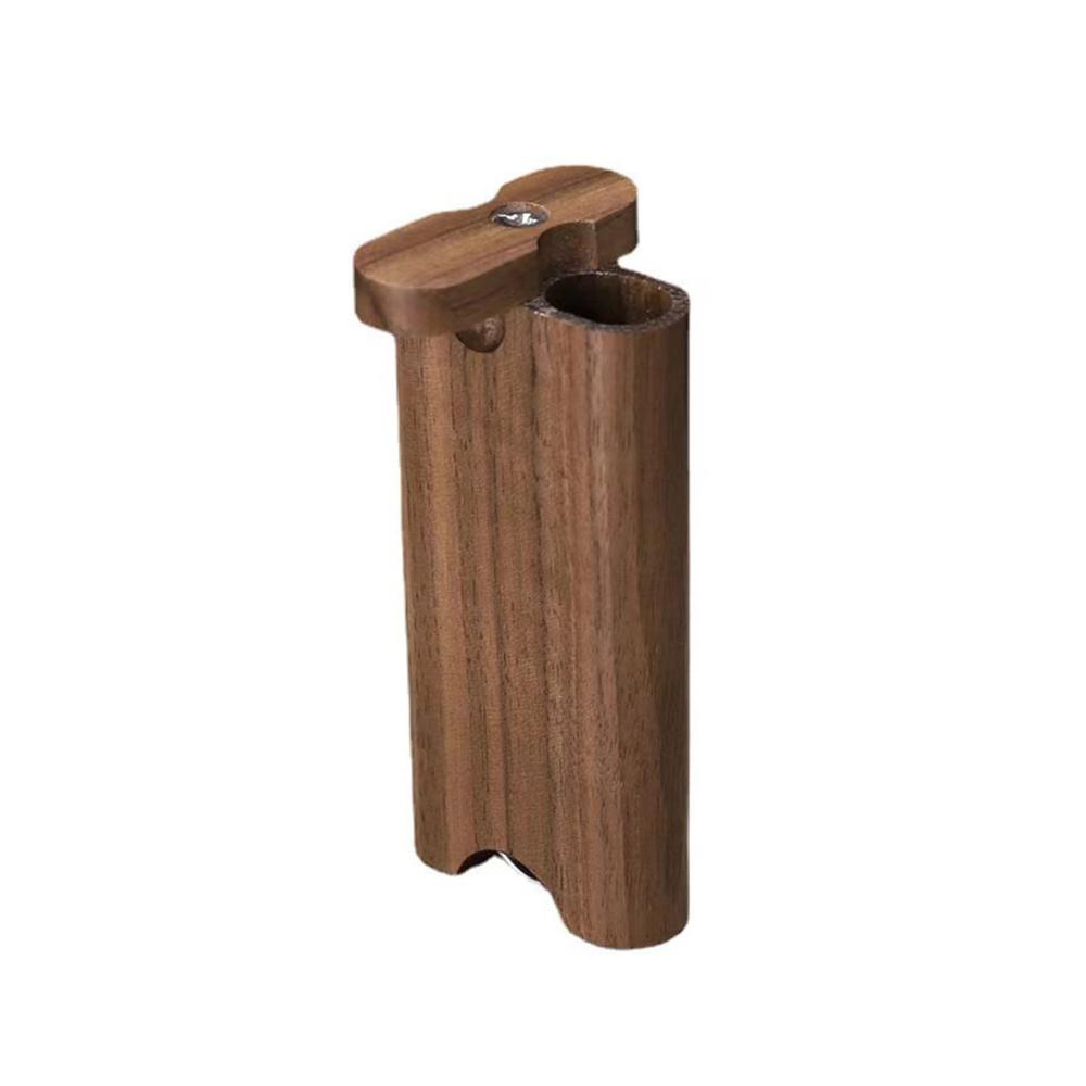 Mini One-Hitter Holz Dugout - Verstecktes Zigarettenetui mit Keramikpfeife und Tabak-Aufbewahrung