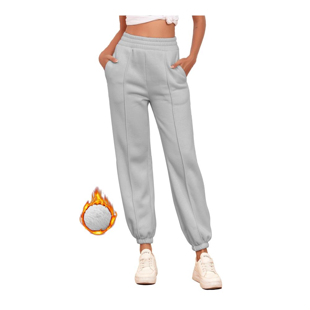 Frauen Jogginghosen Hohe Taille Warme Winter-Sweatpants für Gym & Outdoor S-XXL