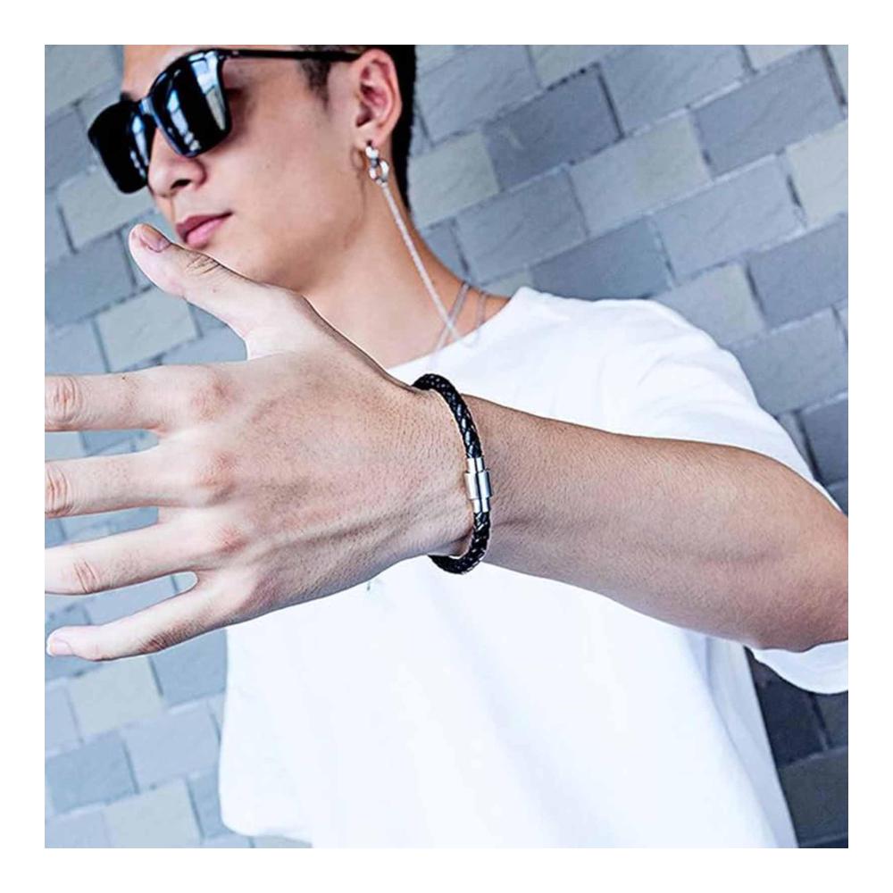 Magnetische Paar-Armbänder Panova – Elegantes Lederarmband-Set mit Verschluss für Männer und Frauen