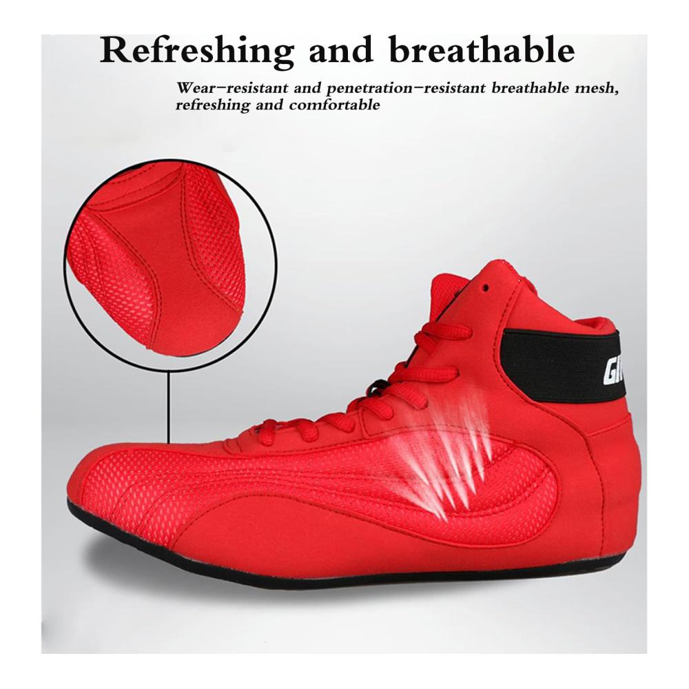 Leichte und strapazierfähige Herren Boxschuhe für Wrestling Crossfit und Gewichtheben