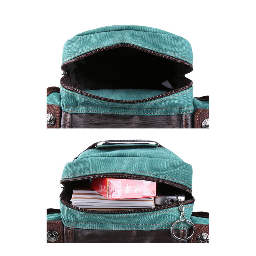 Modische Zenness Hüfttasche - Beintasche für Damen und Herren Klein und Praktisch Motorrad-Hip Bag in Blau