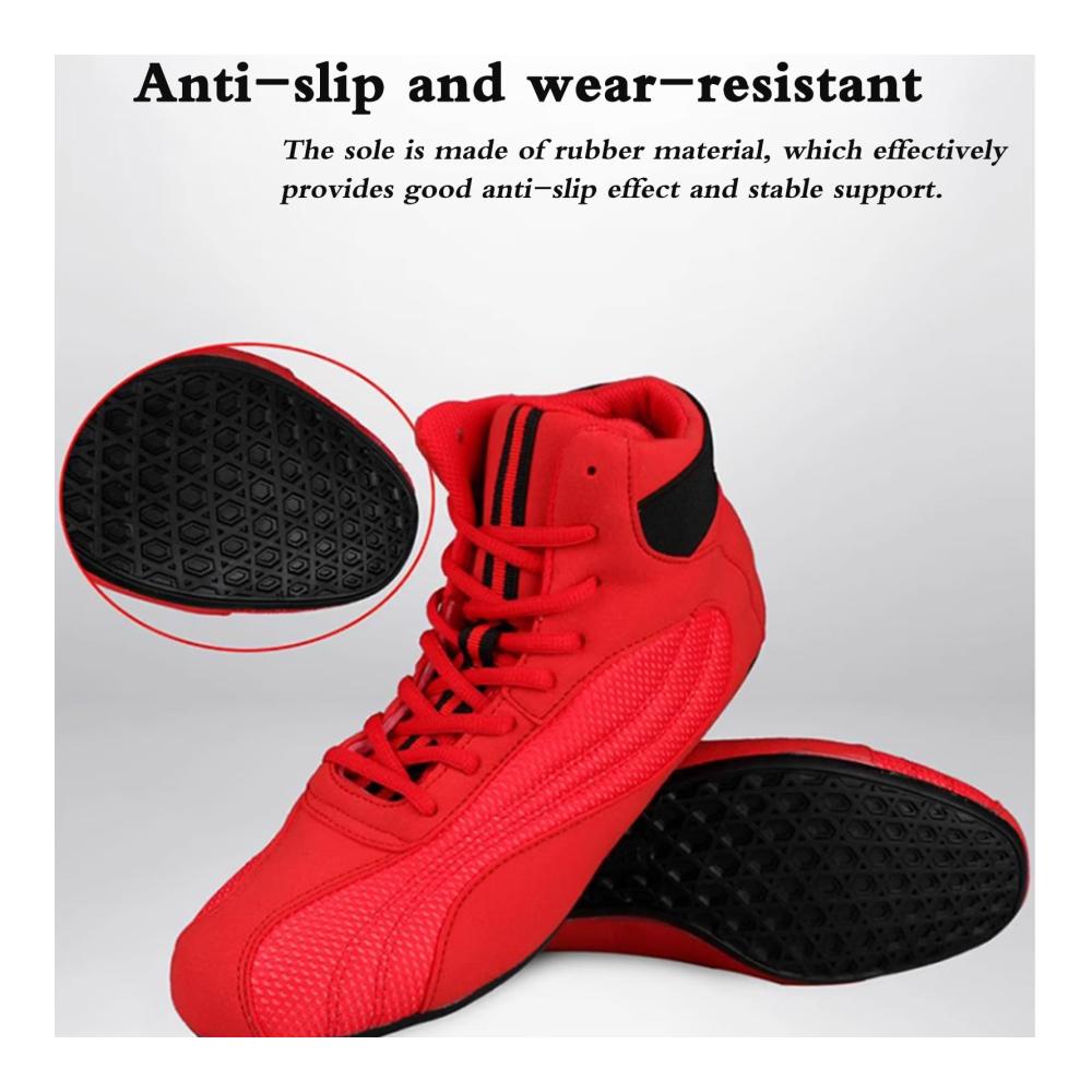 Leichte und strapazierfähige Herren Boxschuhe für Wrestling Crossfit und Gewichtheben