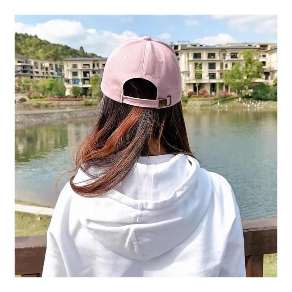 Baseball Cap in Pink | Verstellbare Baumwoll-Sportkappe mit Smiley-Motiv für Damen und Herren | Sonnenschutz beim Sport Reisen und draußen