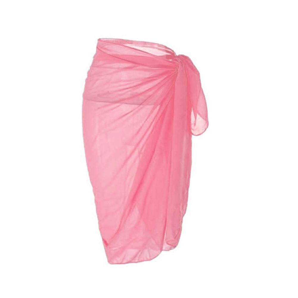 Pareos Damen Rosa Strandkleider Badeanzug Wrap & Rock - Schnell trocknende Chiffon Strand Accessoires für Damen Badebekleidung