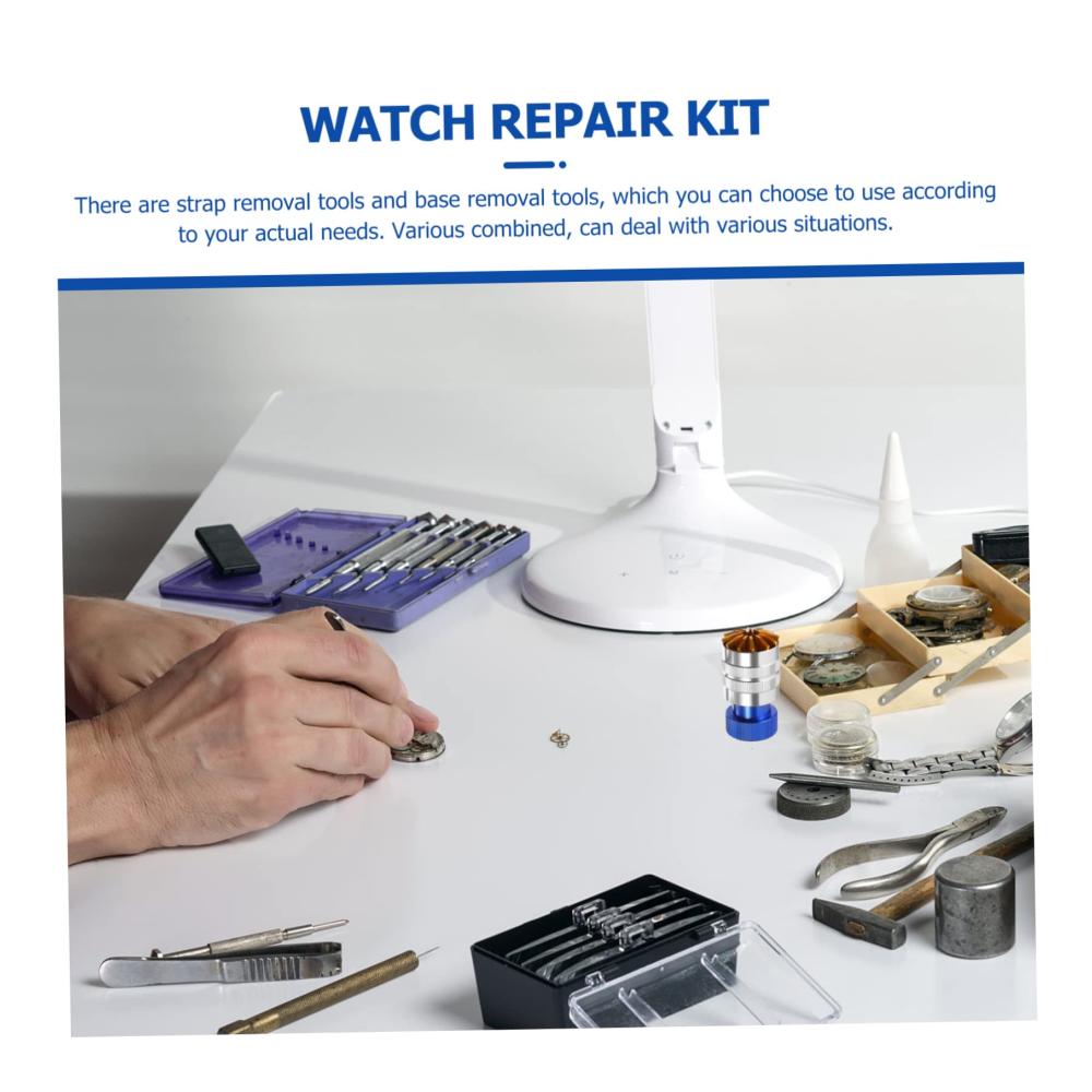 Armbanduhr Reparaturset Präzises Werkzeugset für die Anpassung Demontage und Ersatz von Armbändern – Inklusive Stahlstiften Bandentferner und Verstellwerkzeugen für Uhren – Ideales Kit für Zuhause oder den Fachhandel