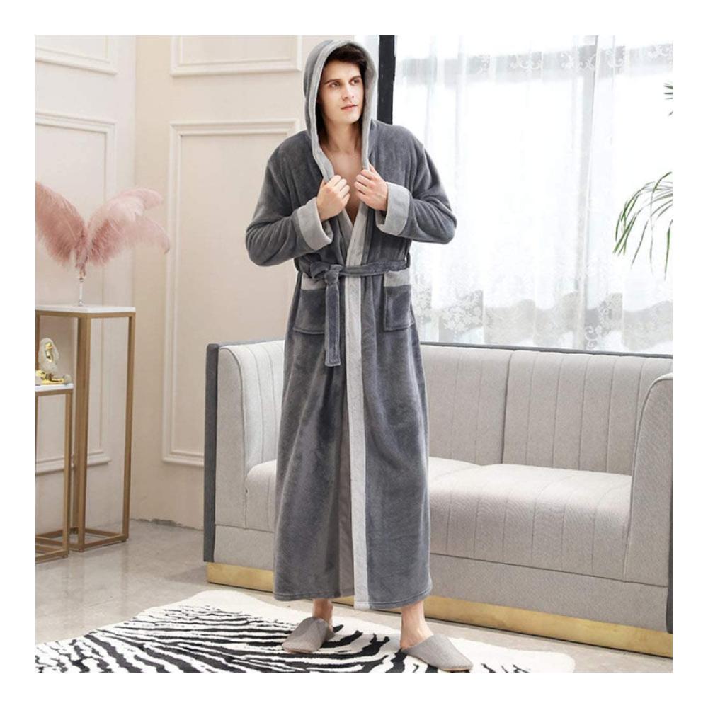 Men Hooded Grey