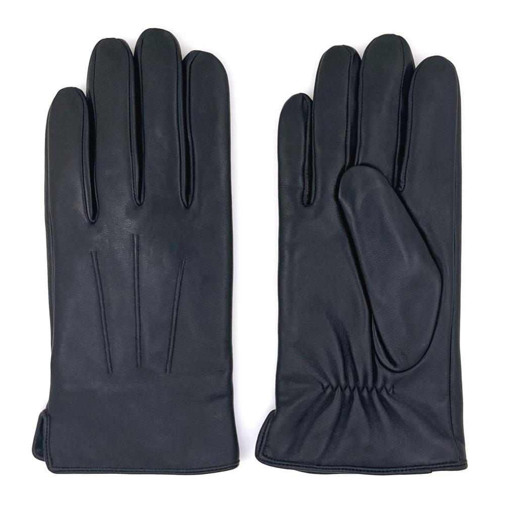 Warme Herrenhandschuhe aus echtem Schaffell-Leder mit Kaschmir oder Wollfutter für den Winter