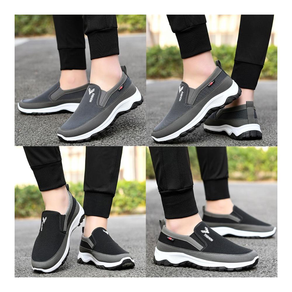 CNA Trop Herren Sneaker - Bequeme Slip-On Wanderschuhe mit Orthopädischer Fußgewölbeunterstützung und Atmungsaktivität
