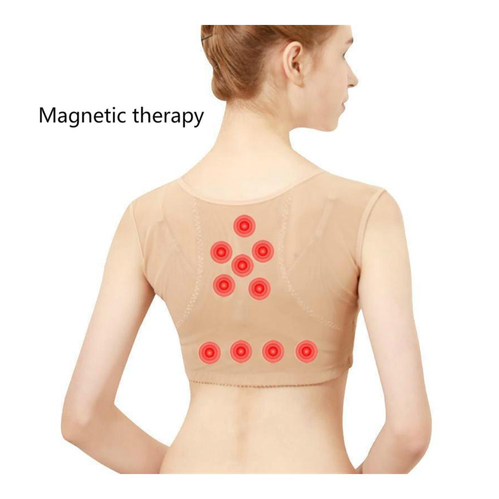 Shapewear Rückenkorrektor mit 12 Magneten für Frauen – Verstellbare Bruststütze für unsichtbare Haltungskorrektur Gesundheit und Entspannung