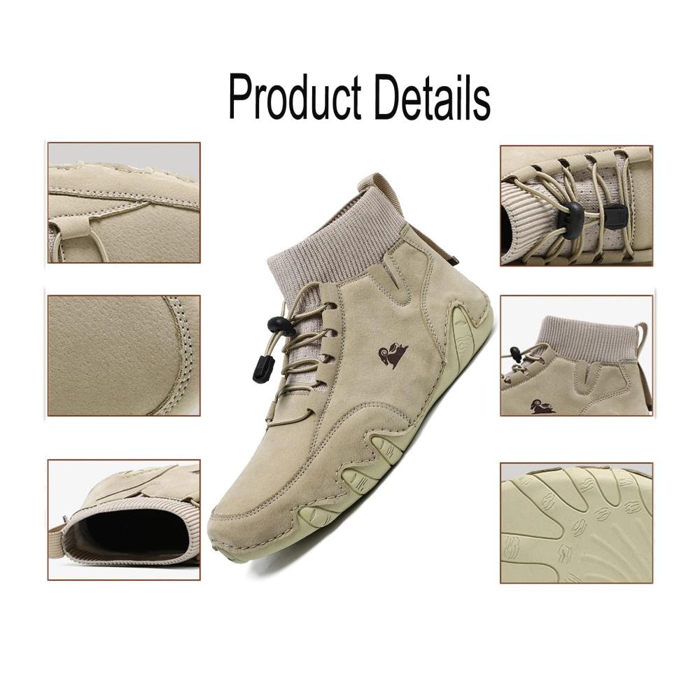 Italienische Handgefertigte Wildleder-Stiefel Beck-Schuhe Herren Wasserdichte Turnschuhe Atmungsaktive Chukka