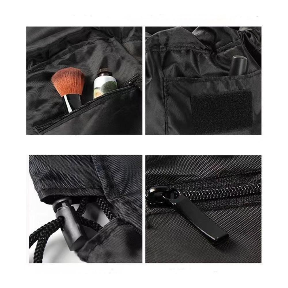 Großer Kosmetikkoffer mit Kordelzug Tragbare Make-up-Tasche für viel Stauraum