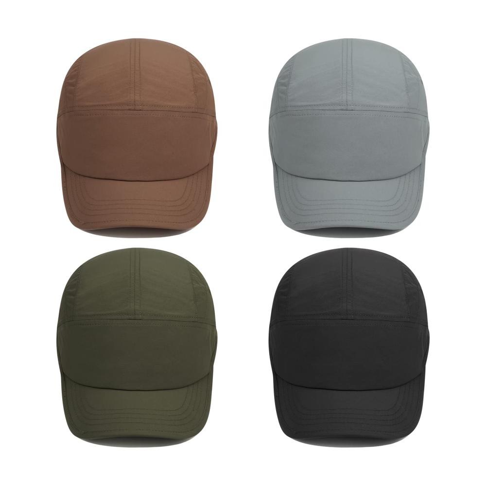 5-Panel Baseball Cap Wasserdicht & Schnelltrocknend für Herren und Damen - UV-Schutz Sportkappe mit Unstructured Design
