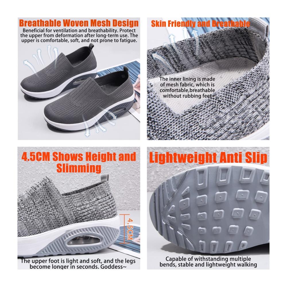 Orthopedic Womens Sneakers with Arch Support for Comfortable Walking