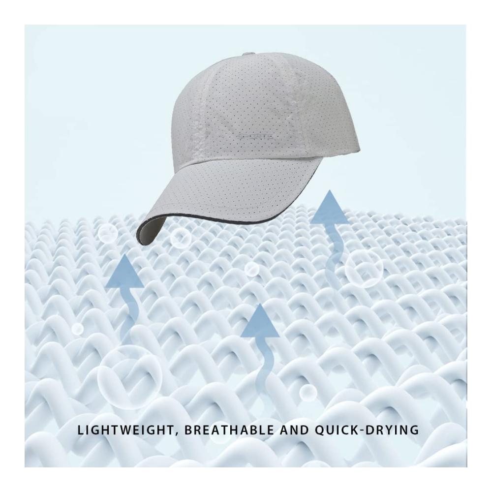 Baseball Caps Herren - Quick Dry Leicht & Faltbar mit Reflektierenden Streifen - Unisex Sportmütze