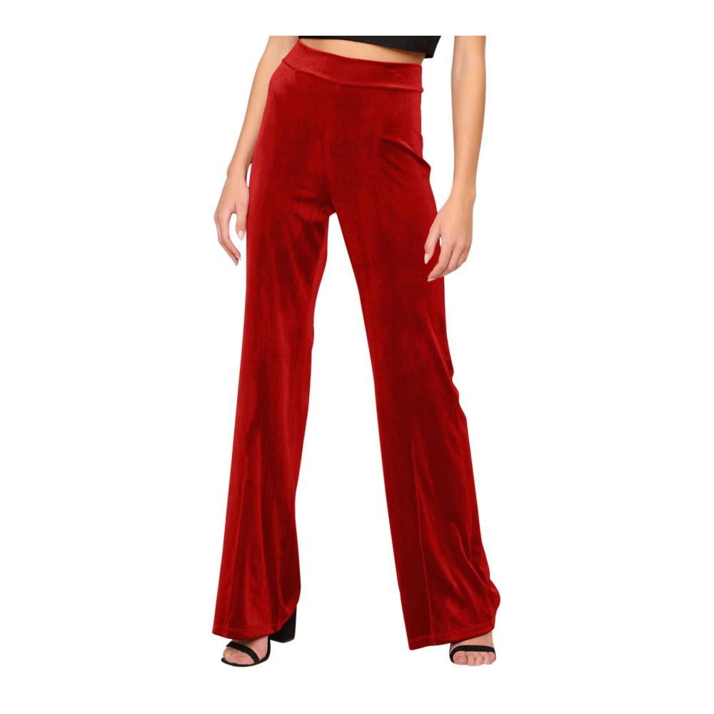 High-Waist Samthose für Damen Lockere Leggings mit weitem Bein - Stilvolle abnutzungsfeste Hose mit hoher Taille für vielseitigen Einsatz
