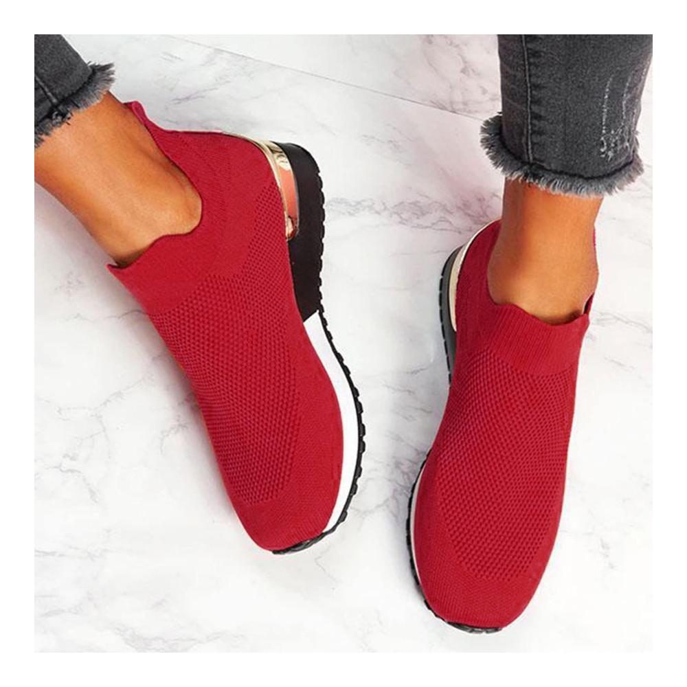 Memory Foam Slip On Walkingschuhe für Damen – Leichtgewichtige Sneakers mit Wasserdichtem Design Atmungsaktiver Sport- und Freizeitschuh für Damen – Bequeme Schlupfschuhe mit Cushion Unterstützung