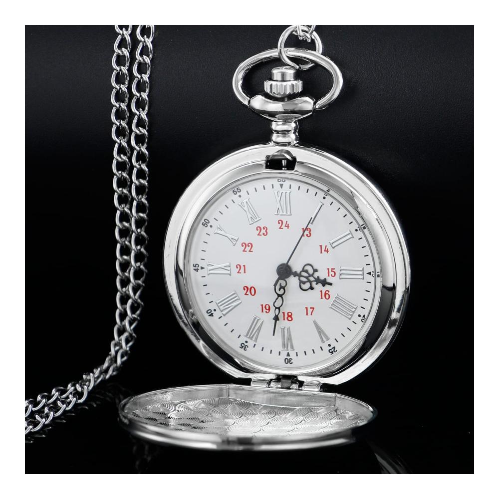 Herren Cartoon-Animation Quarz-Taschenuhr Halskette - Stilvolles Souvenir-Geschenk für Damen und Herren