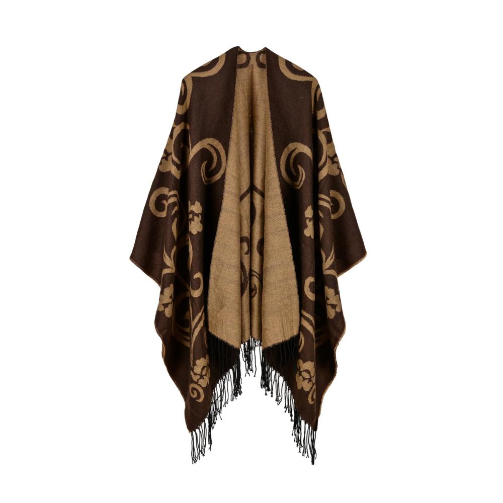Damen Pashmina Schalwickel Doppelseitiger Wärme-Poncho ohne Pilling für stilvolle Damen | Vielseitiger Schal für Dating Zuhause Arbeit Reisen Schule & Treffen