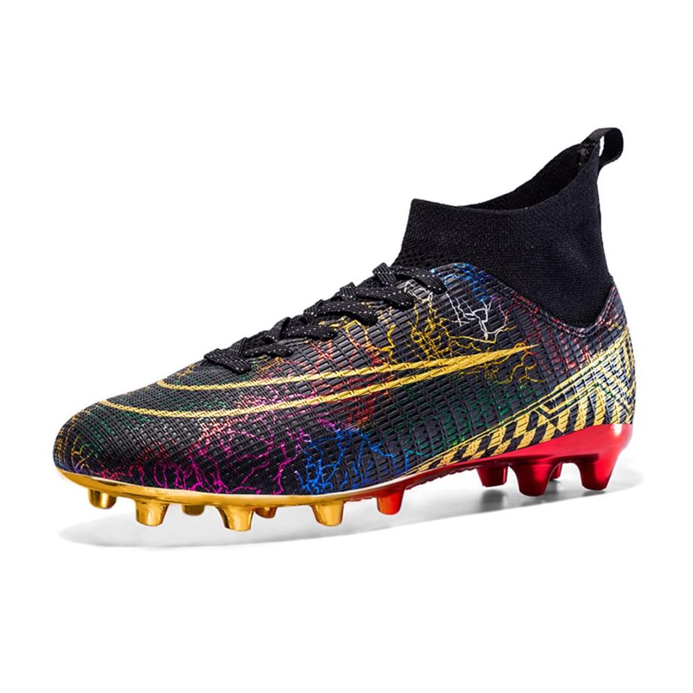 Fußballschuhe Herren High Top Spike - Profi Football Cleats für Kinder Outdoor-Trainingsschuhe mit Schnürsenkel - Samba Sportschuhe