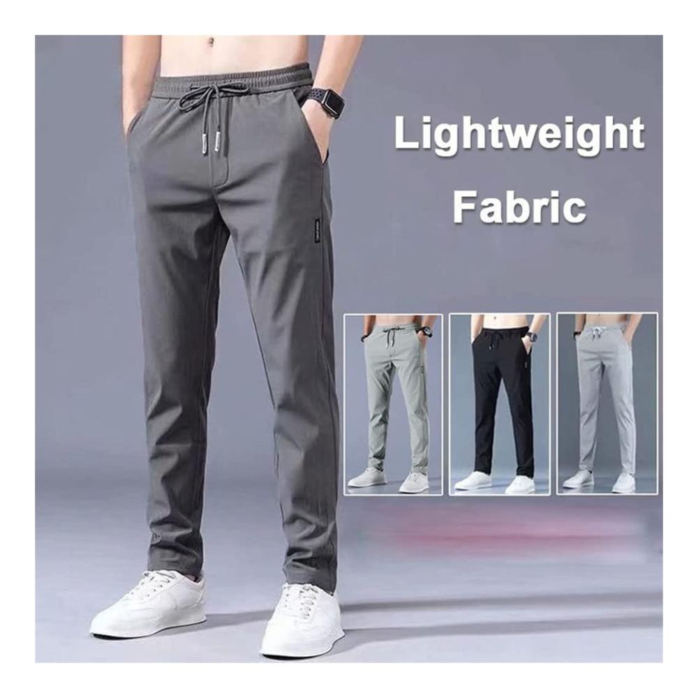Schnell trocknende Herrenhose Klassische Business-Hose mit elastischer Taille ideal für Arbeit und Freizeit