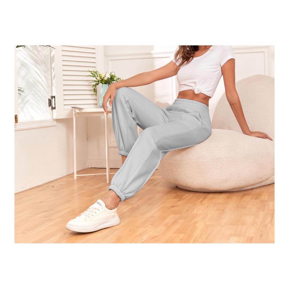 Frauen Jogginghosen Hohe Taille Warme Winter-Sweatpants für Gym & Outdoor S-XXL