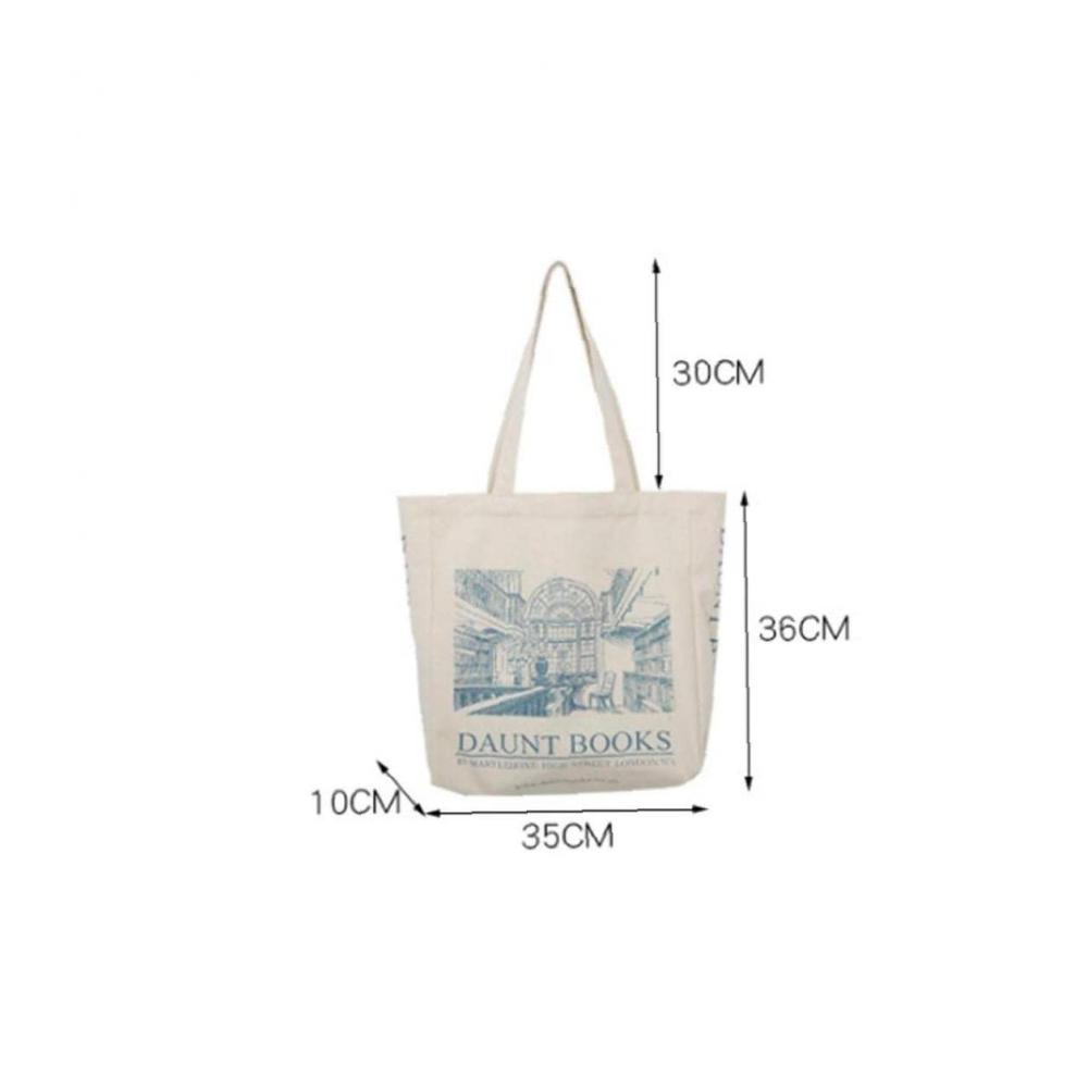 Leinwand Umhängetasche London Daunt Bücher Handtasche - Stilvolle Shopper-Tasche für Damen und Herren Große Tragetasche für den täglichen Gebrauch