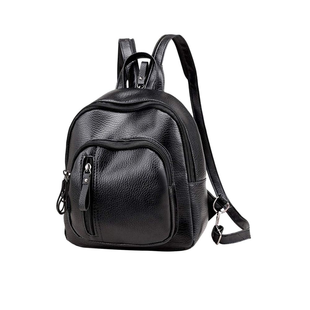 EBOOBA Mini Rucksack Stilvoller Damenrucksack aus klassischem PU-Leder - Ideal für Frauen und Mädchen Schultertasche inklusive