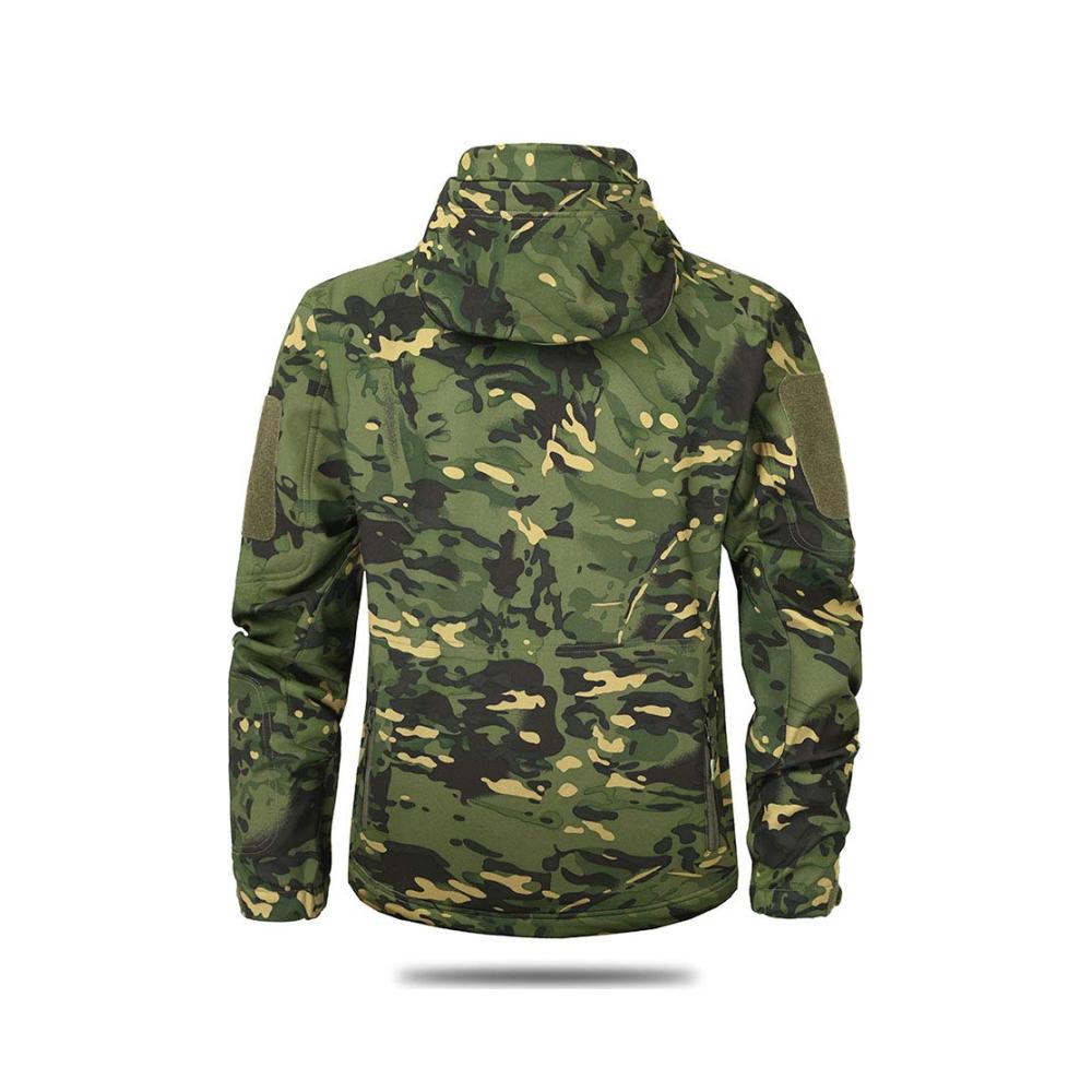 Soft Shell Tactical Military Jacket - Wasserdichte Fleece-Jacke für Männer (XXL