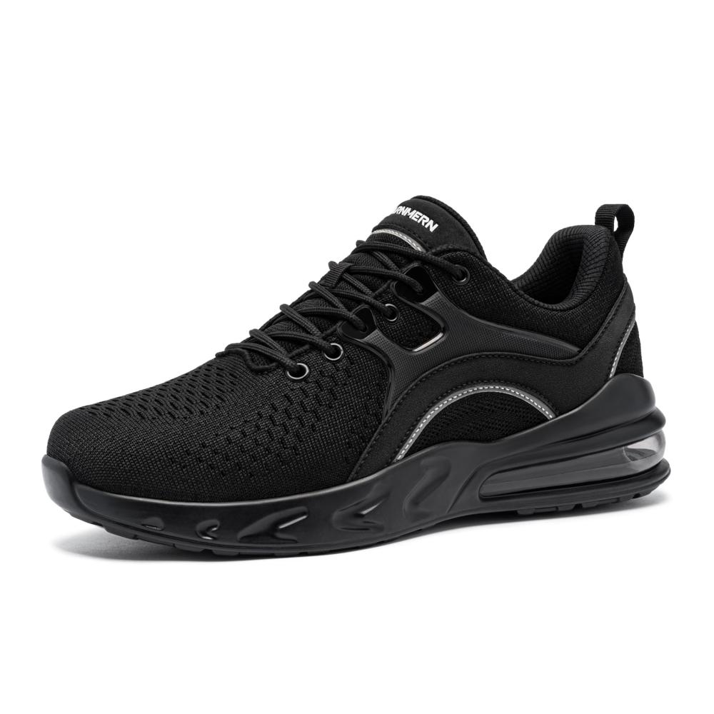 Arbeitsschuhe für Herren Rutschfeste Kochschuhe mit wasserdichter Laufsohle Luftkissen-Dämpfung und ohne Stahlkappe - Ideale Gartenschuhe und Sportschuhe für die Küche