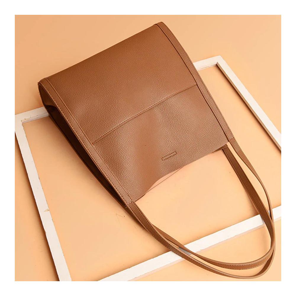 Leder Crossbody-Tasche – Großer Shopper mit viel Platz ideale Tote Bag für Arbeit Büro Reisen und mehr