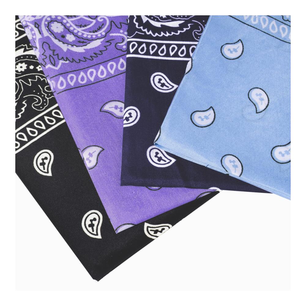 Unisex Baumwolle Bandana Kopftuch Halstuch (55 x 55 cm) - Vielfältige Mischfarben 6/10/12/14 Pack - Ideal als Armtuch Haar- und Halsaccessoire für Damen und Herren