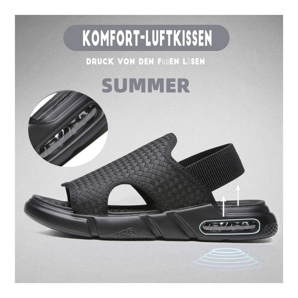 Bequeme Herrensandalen Weiche Sohle Gewebtes Design Anti-Rutsch Ideal für den Sommer am Strand
