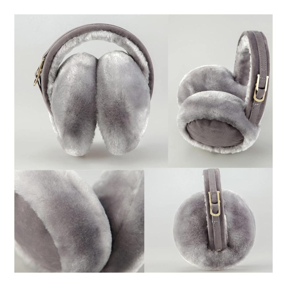 Plüschige Damen-Ohrwärmer Verstellbar Faltbar & Winterwarm | Kuschelige Earmuffs als Ideales Geschenk für Frauen