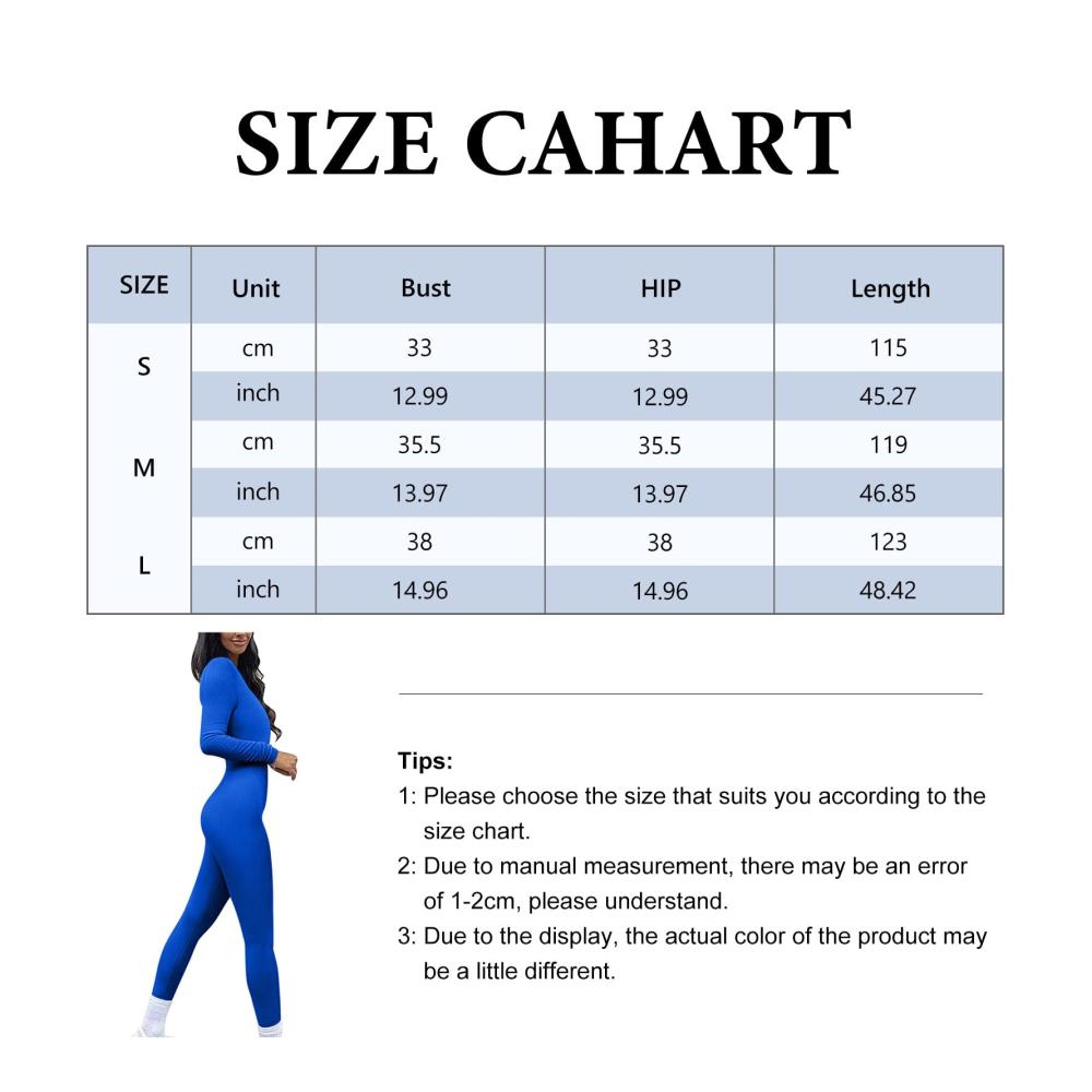 Nahtloser Damen Jumpsuit Sexy Strick Overall mit geripptem Design Stretch Langarm Bodycon Strampler - Perfekt für Drinnen und Draußen Sport & Training
