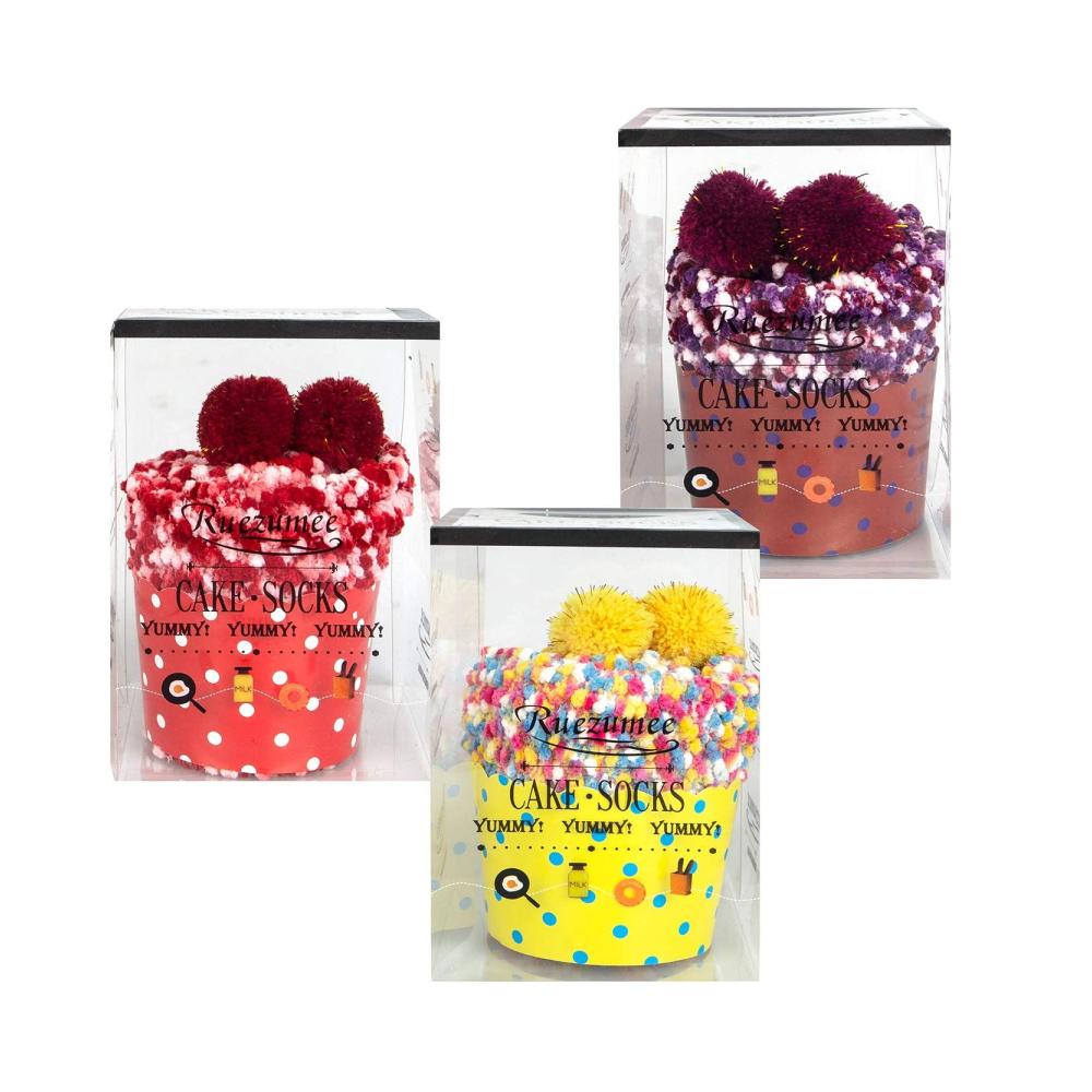 Flauschige Cupcake Kuschelsocken für Damen – Warme Wintergeschenke in 39-42 ideal für Weihnachten Valentinstag & Geburtstage