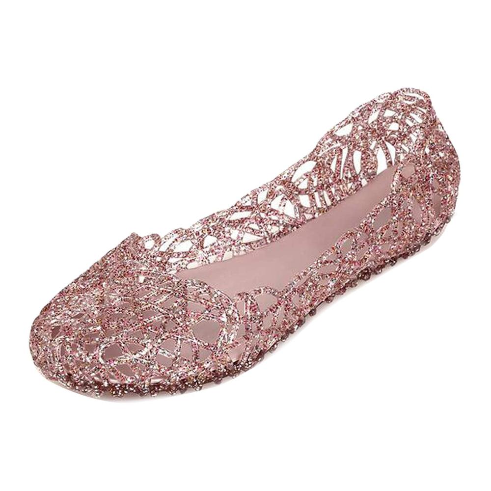 Zehentrenner Unisex Bequeme Massage Badeschuhe & Hausschuhe - Hohl Design für Liebhaber - Dusch Badelatschen in Rosa (EU35 - EU44