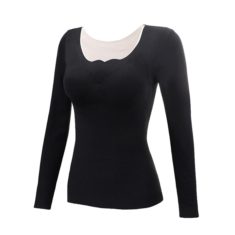 Leichter Baselayer für Damen | Doppelseitiger Plüsch | Warme Unterwäsche für kaltes Wetter | Schweißabsorbierende Trainingsmode zum Wandern Skifahren Camping Fitness & Reiten
